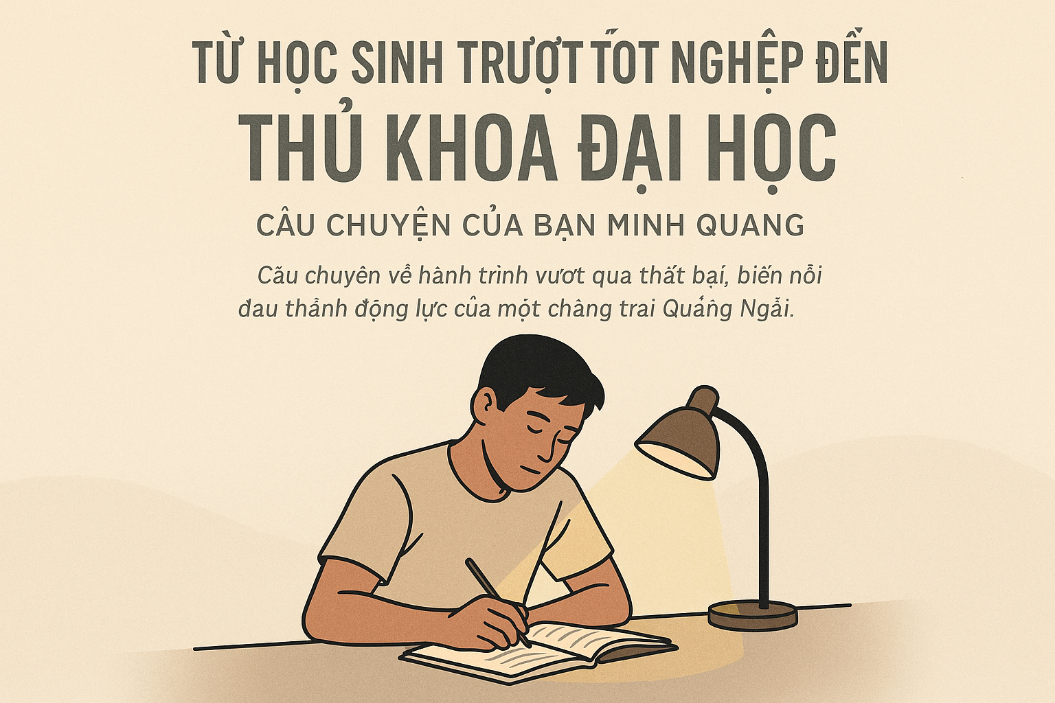 Từ Học Sinh trượt tốt nghiệp đến Thủ Khoa Đại Học - Câu chuyện của bạn Minh Quang