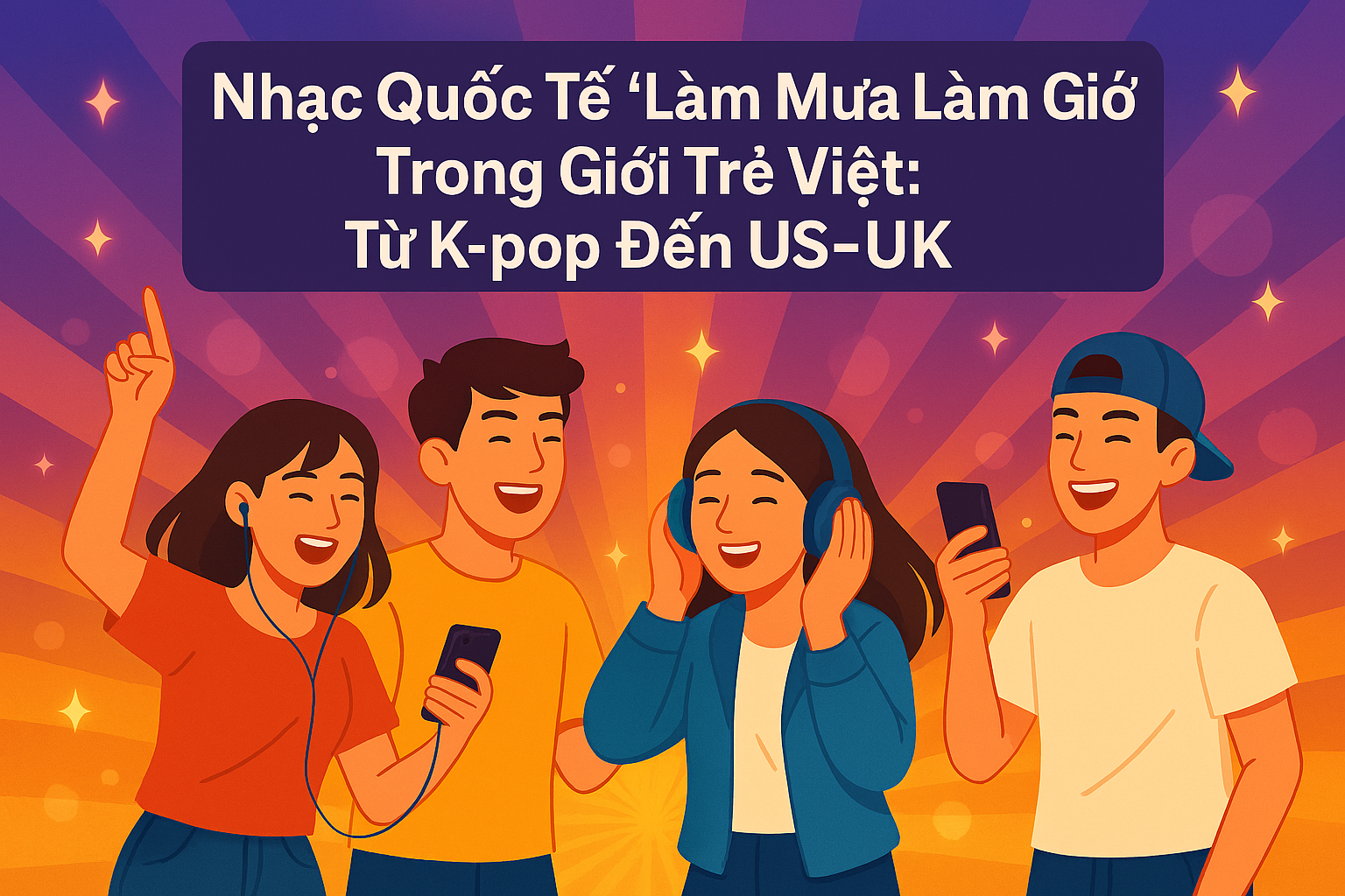 Nhạc quốc tế "Làm Mưa Làm Gió" trong giới trẻ Việt: từ K-pop đến US-UK