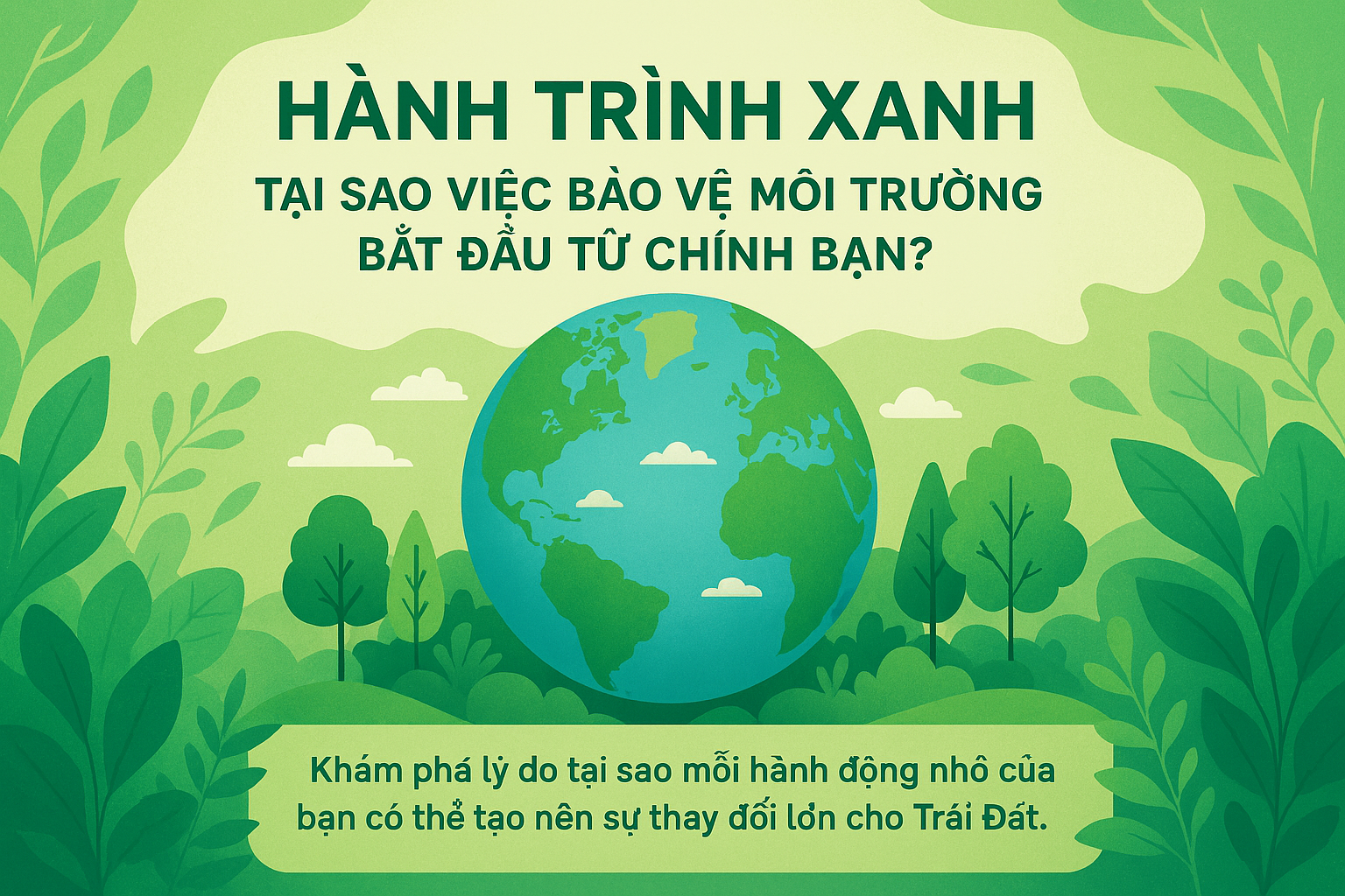 Hành trình xanh: Tại sao việc bảo vệ môi trường bắt đầu từ chính Bạn?