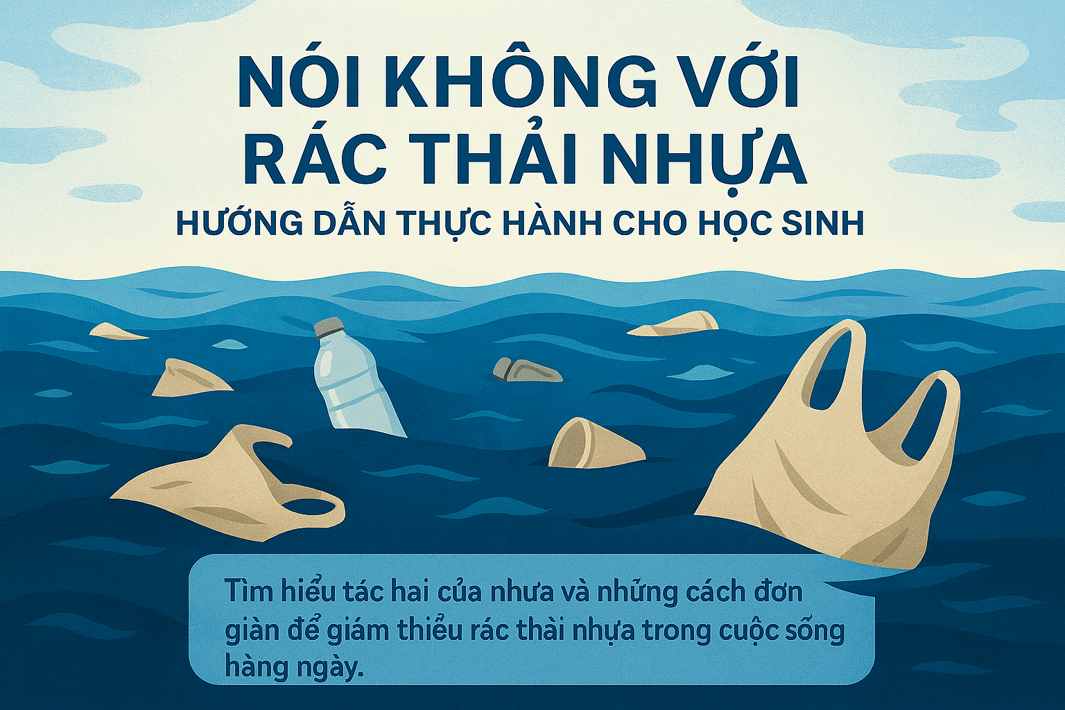 Nói không với rác thải nhựa: Hướng dẫn thực hành cho học sinh.