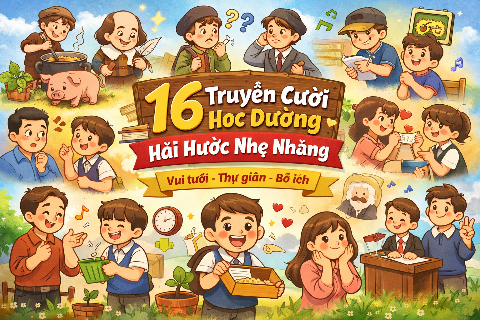 16 Truyện Cười Học Đường Hài Hước Nhẹ Nhàng Giúp Giải Trí Sau Giờ Học