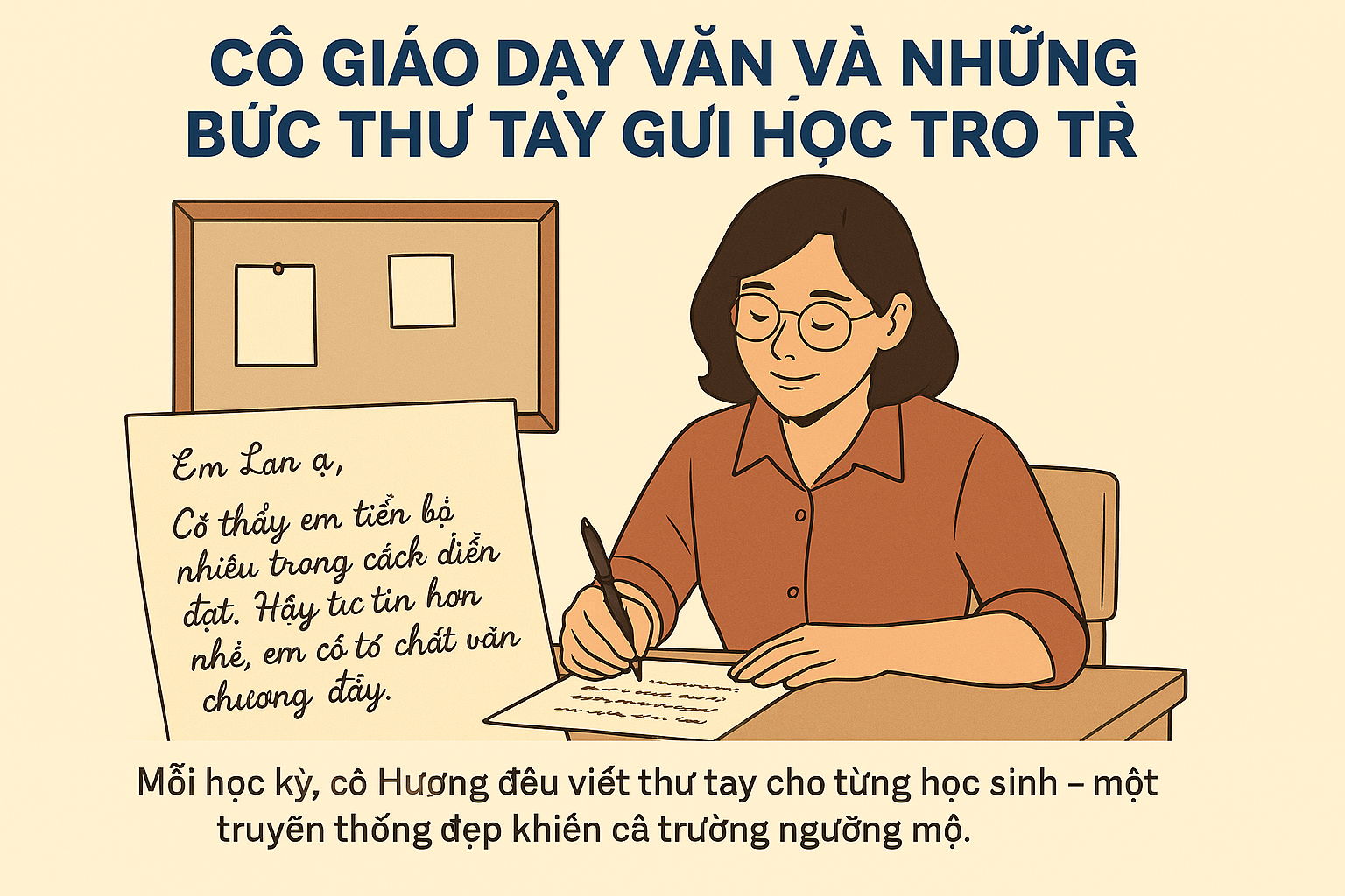 Cô Giáo dạy Văn và những bức thư tay gửi Học Trò